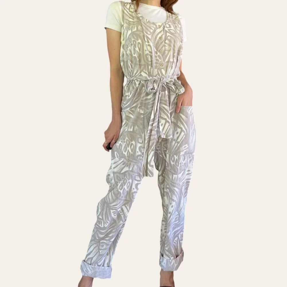 90s/2000s boho patterned vintage jumpsuit - Picture 7 of 7